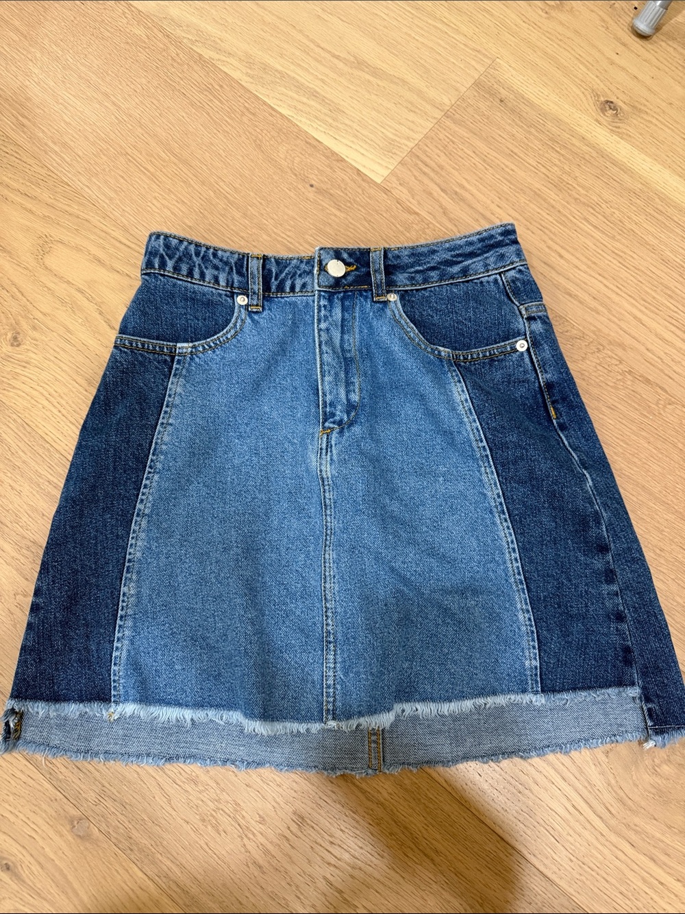 French connection denim skirt